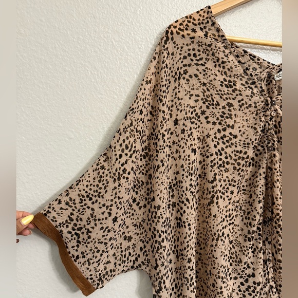 Free People Intimately Animal Print High Low Cover Up - Picture 3 of 12
